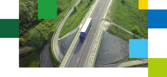 Ciężarówka na drodze